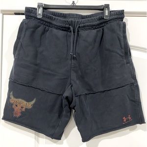 Men’s Under Armour Project Rock black shorts. Size XL